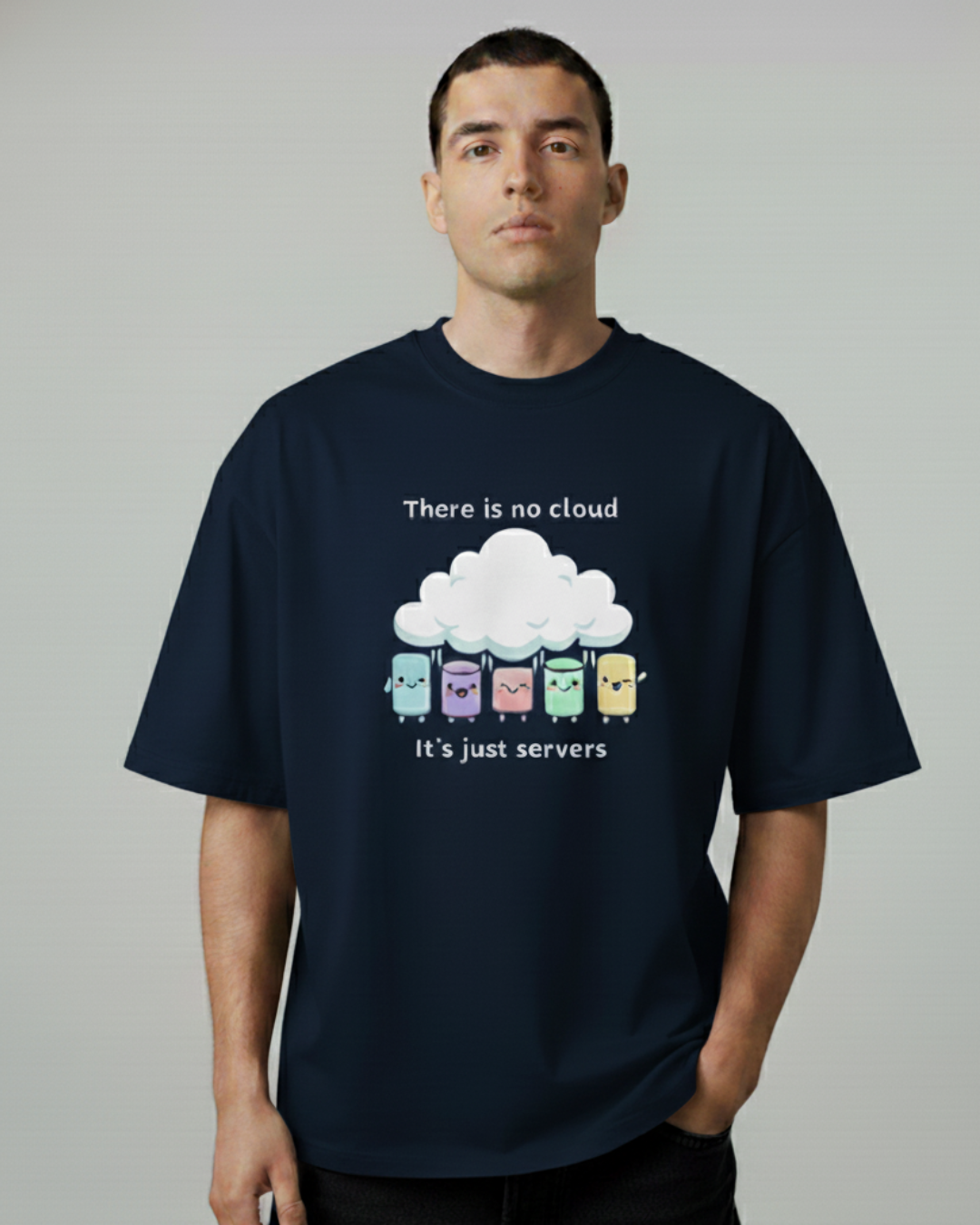There Is No Cloud – It’s Just Servers | Oversized Unisex Heavyweight T-Shirt