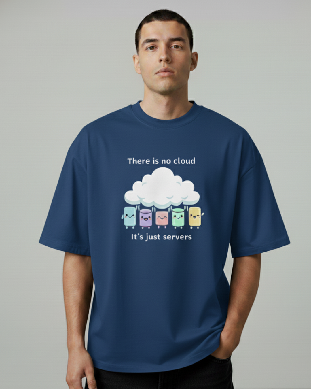 There Is No Cloud – It’s Just Servers | Oversized Unisex Heavyweight T-Shirt