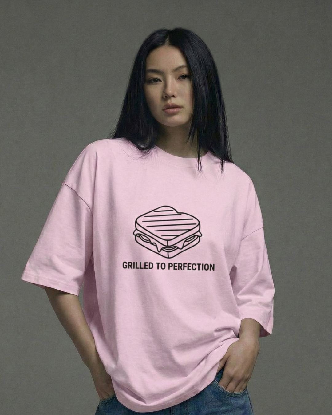 “Grilled to Perfection” Oversized Tee