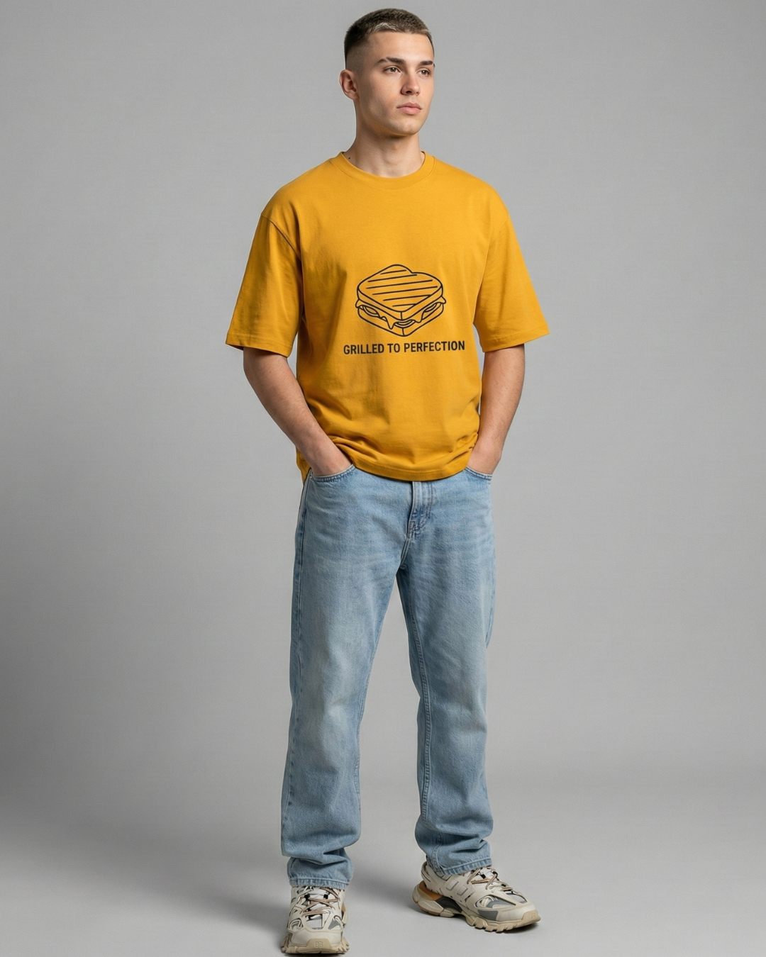 “Grilled to Perfection” Oversized Tee