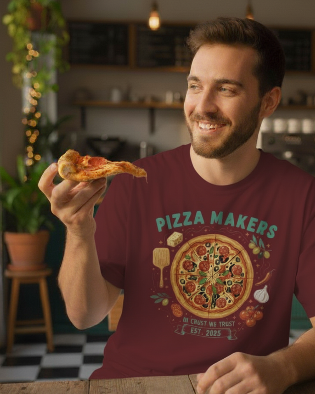 Pizza Makers – Oversized Unisex Cotton T-Shirt